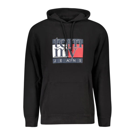 Tommy Hilfiger Black Cotton Men Sweatshirt Tommy Hilfiger