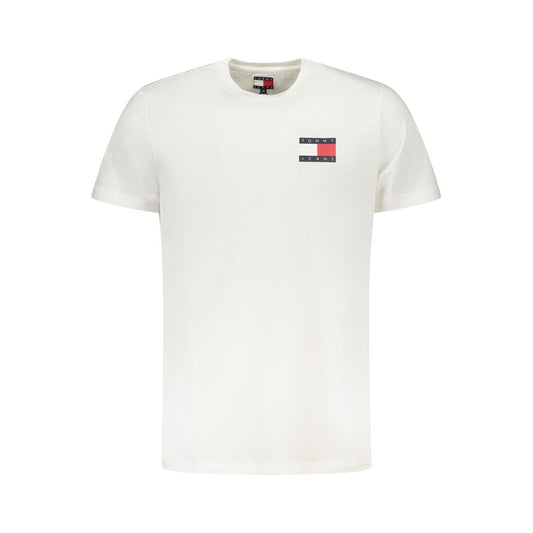 Tommy Hilfiger White Cotton Men's T-Shirt Tommy Hilfiger