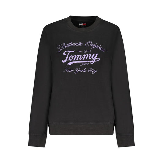 Tommy Hilfiger Black Cotton Women Sweatshirt Tommy Hilfiger