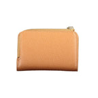 Coccinelle Marrone leather women's wallet with multiple card slots and a sleek, compact design.