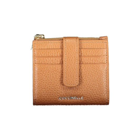 Coccinelle Marrone Leather Women Wallet Coccinelle