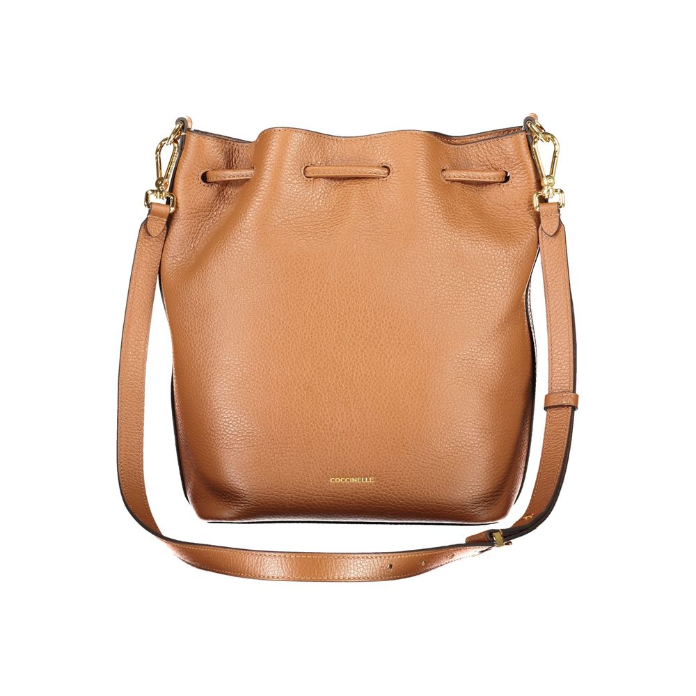 Coccinelle Marrone Leather Women Bucket Bag Coccinelle