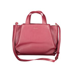 Coccinelle Viola leather women's handbag in black with gold-tone hardware and structured design, featuring double top handles.