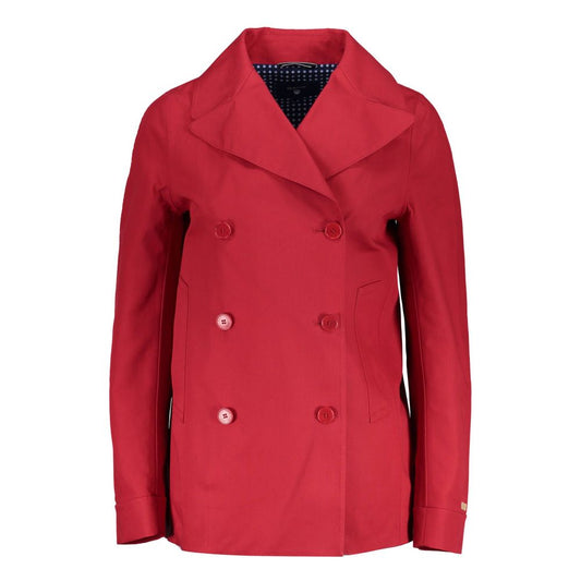 Gant Rosso Cotton Women Jacket Gant