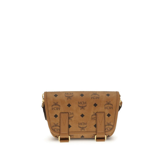 MCM Brown Fabric Shoulder Bag MCM