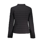 Guess Jeans Black Polyurethane Women's Jacket Guess Jeans