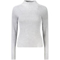 Guess Jeans gray acrylic women's sweater featuring a cozy knit design and a classic fit.