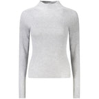 Guess Jeans gray acrylic women's sweater featuring a cozy knit design and a classic fit.