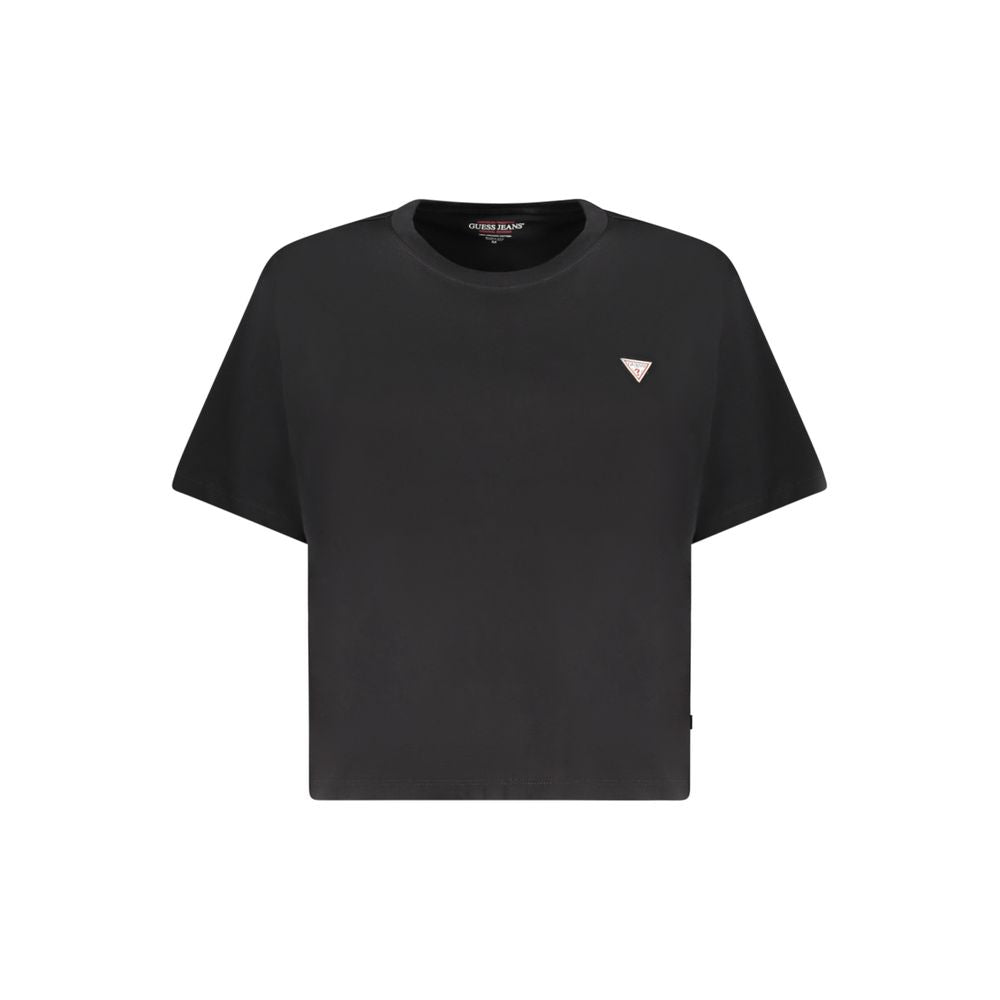 Guess Jeans Black Cotton Women T-Shirt Guess Jeans