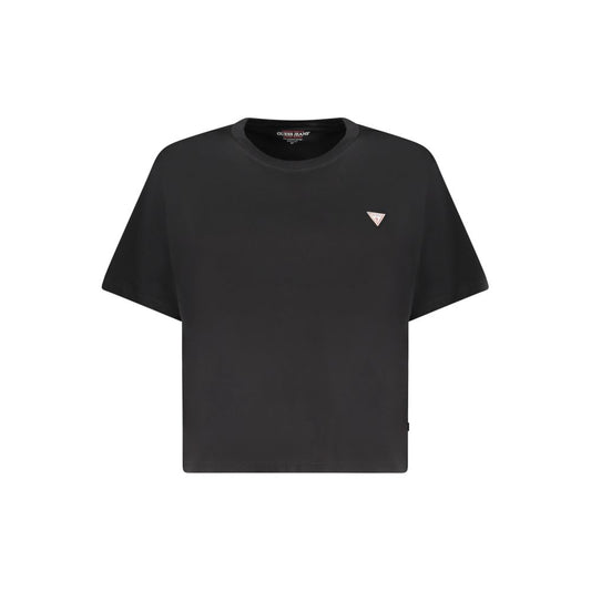 Guess Jeans Black Cotton Women T-Shirt Guess Jeans