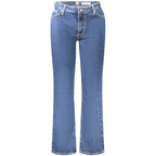Guess Jeans Blu cotton women’s jeans showing fitted style, classic five-pocket design, and stylish denim fabric.