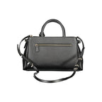 Black Guess Jeans Nero leather handbag with polyurethane detailing, designed for women, featuring a stylish and functional accessory.