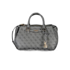Guess Jeans Nero Poliuretano Women Handbag Guess Jeans