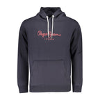 Pepe Jeans blue cotton men's sweatshirt with crew neck and long sleeves, casual style and comfortable fit.