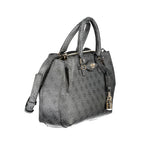 Guess Jeans Nero Poliuretano Women Handbag Guess Jeans
