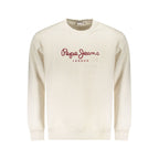 Pepe Jeans Bianco cotton men's sweatshirt with crew neckline and long sleeves, casual fit, in white color.