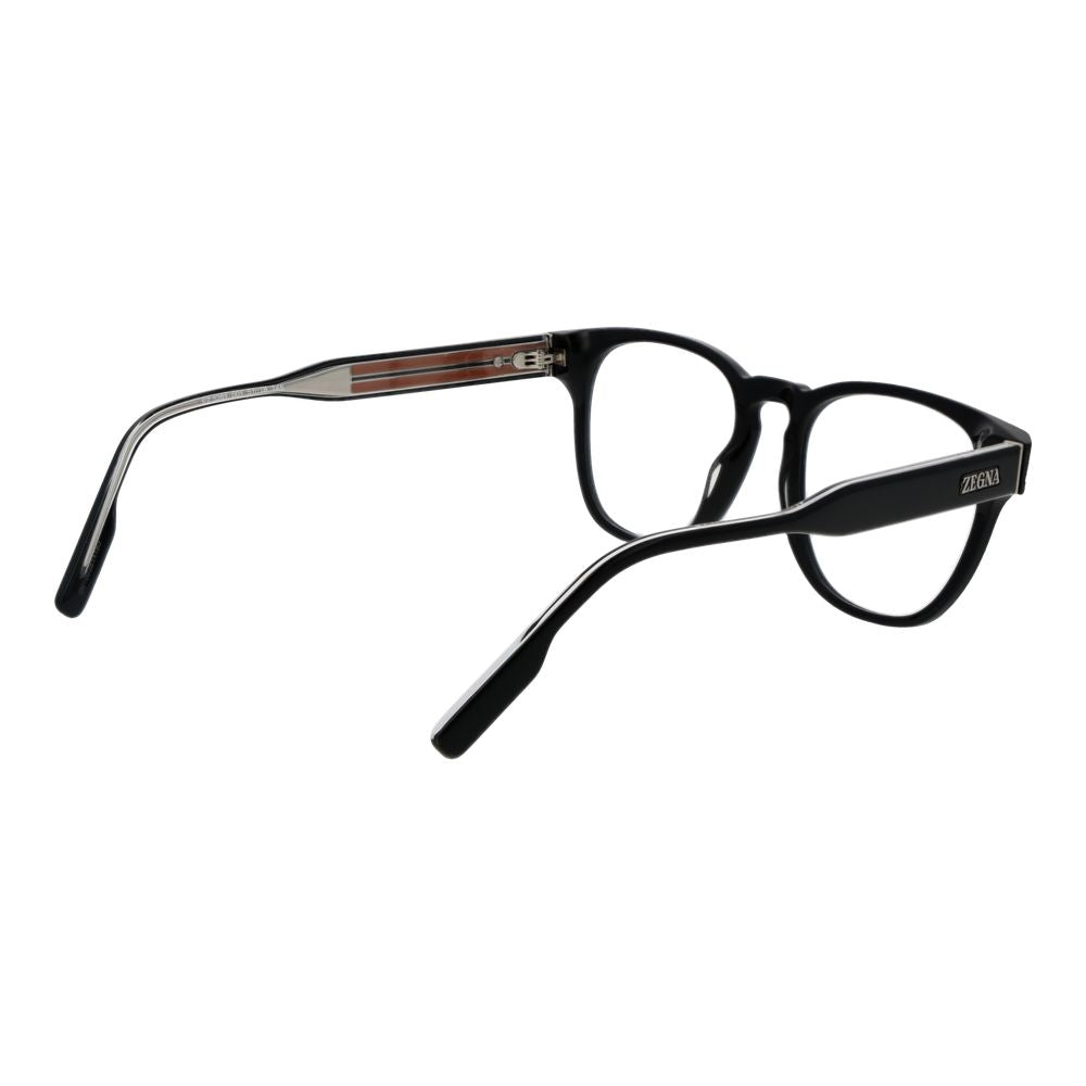 Ermenegildo Zegna Black Acetate Glasses Frames