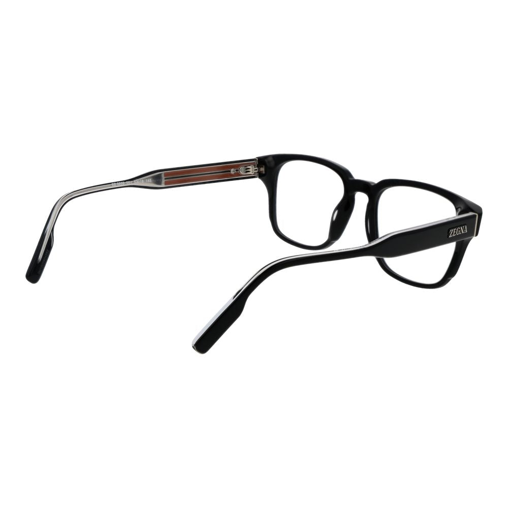Ermenegildo Zegna Black Acetate Glasses Frames