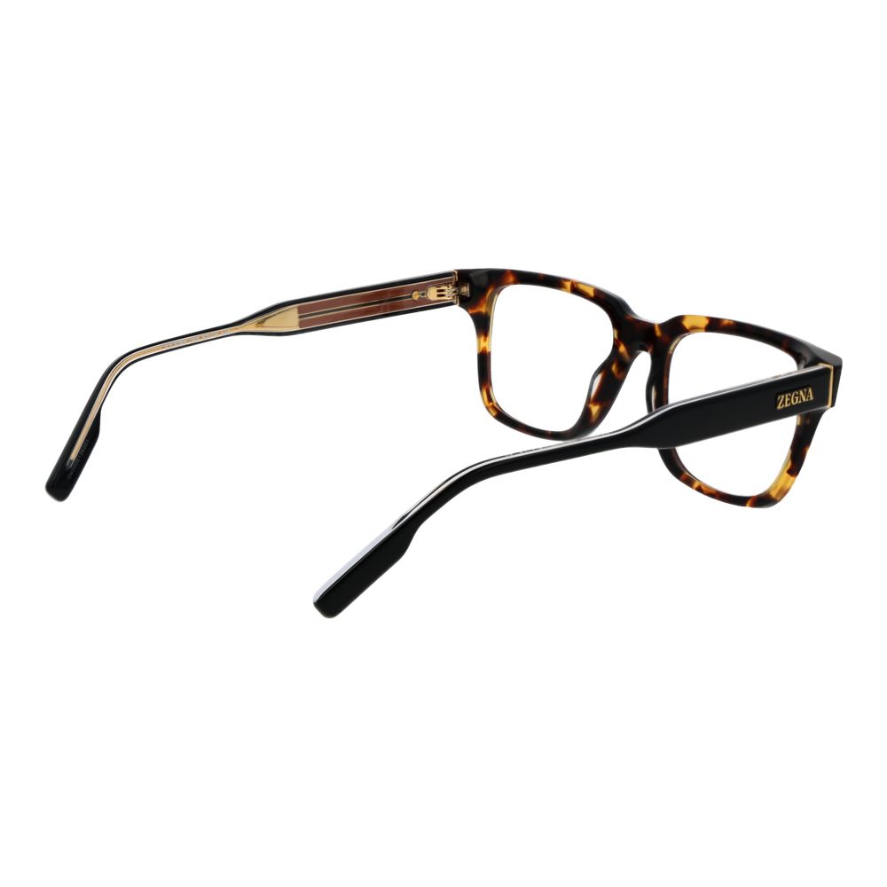 Ermenegildo Zegna Brown Acetate Glasses Frames