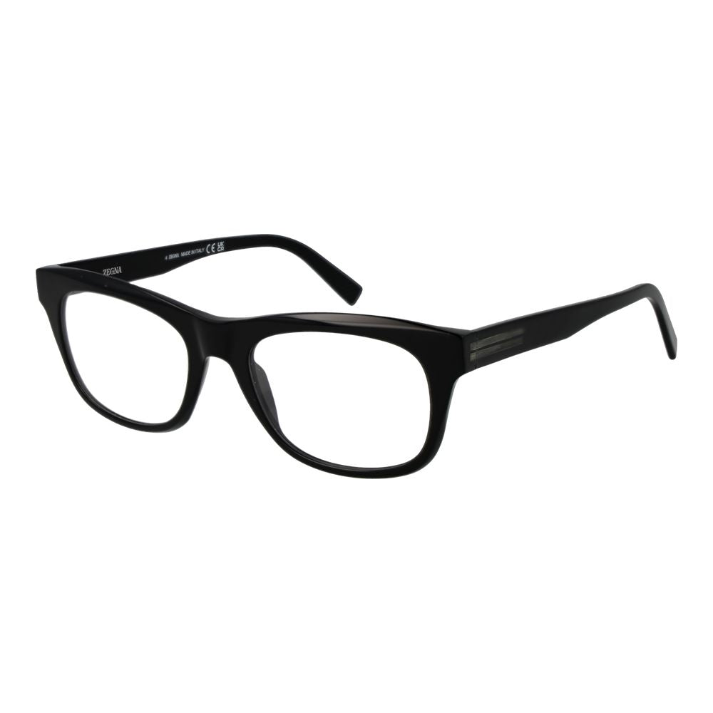 Ermenegildo Zegna Black Acetate Glasses Frames