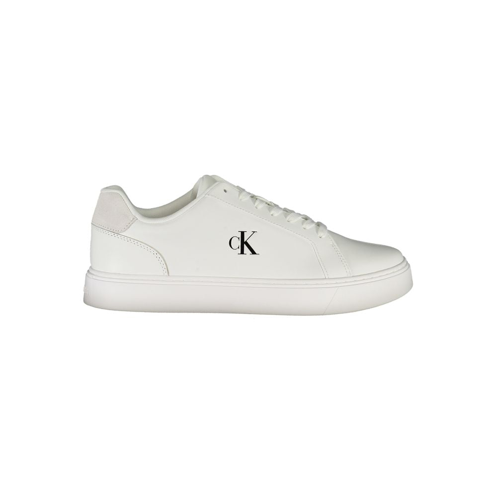 Calvin Klein Bianco Polyurethane Men Sneaker - Eljoys Fashion 