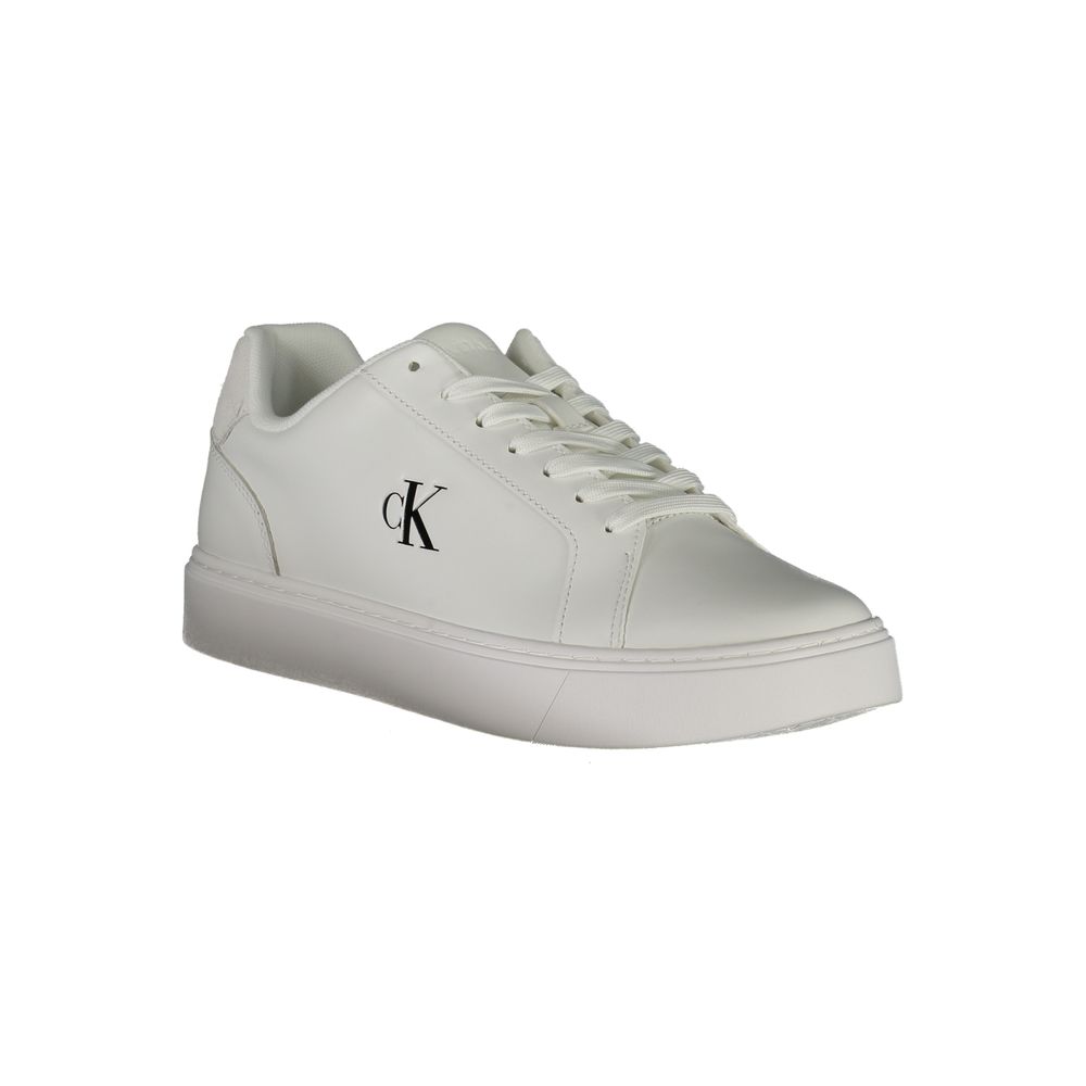 Calvin Klein Bianco Polyurethane Men Sneaker - Eljoys Fashion 