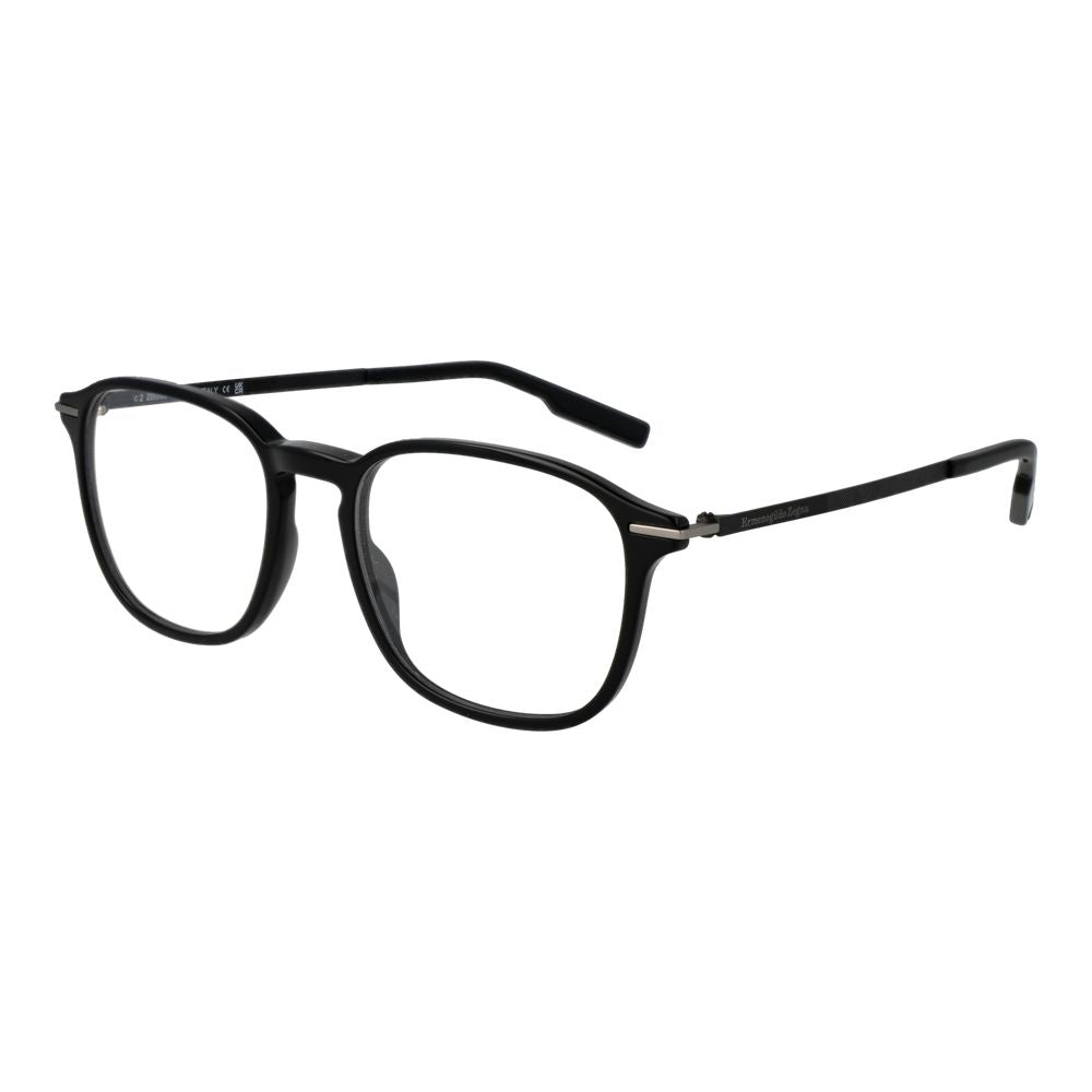 Ermenegildo Zegna Black Acetate Glasses Frames