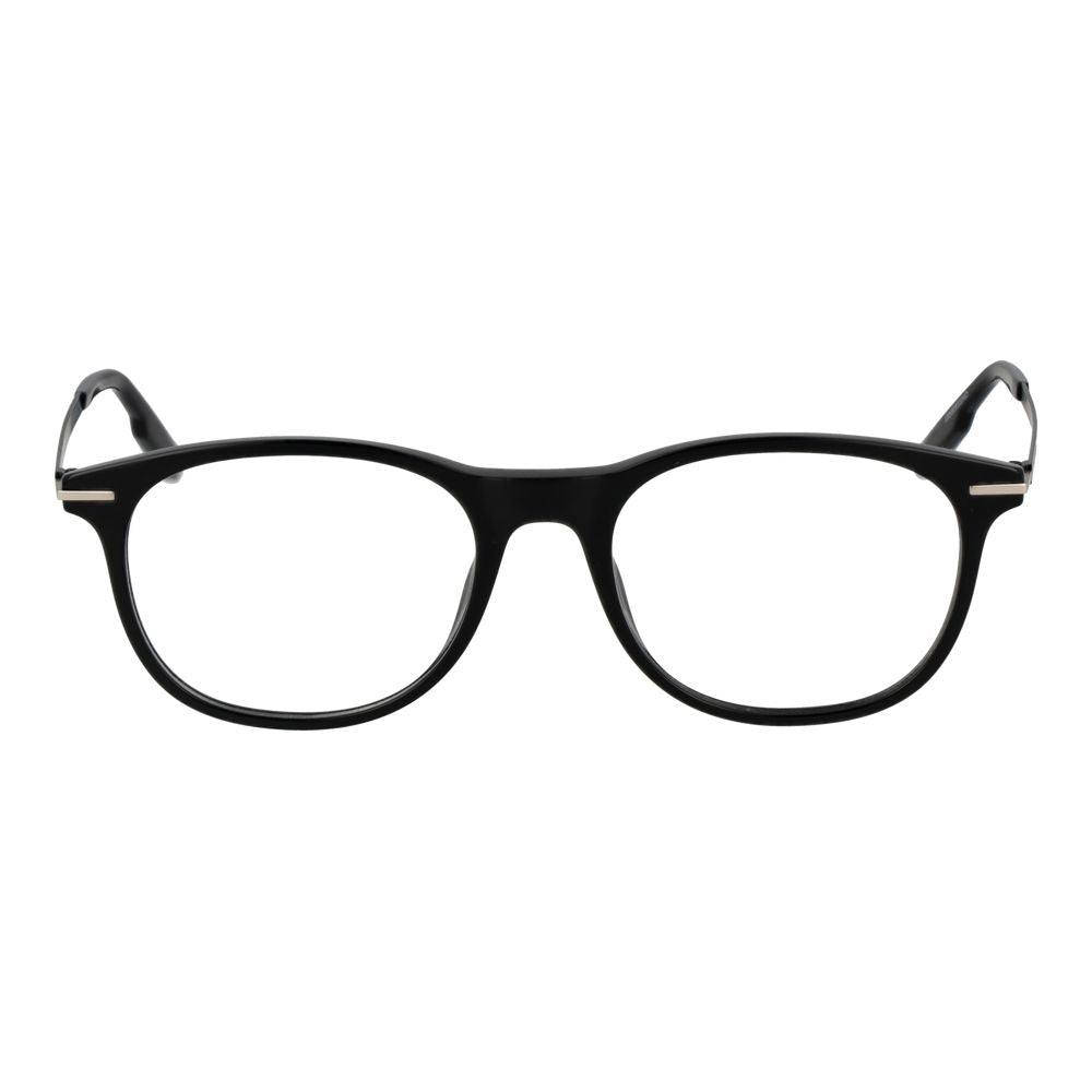 Ermenegildo Zegna Black Plastic Glasses Frames