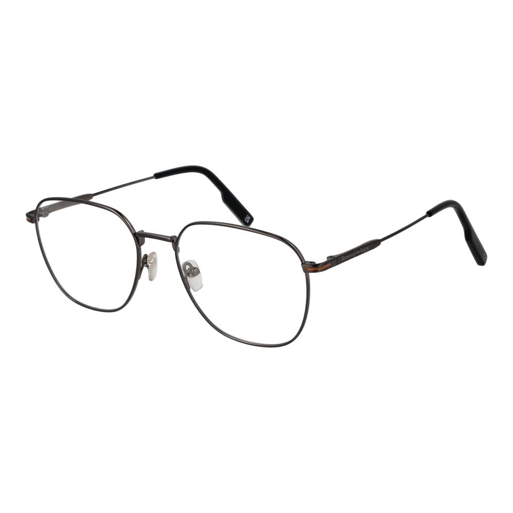 Ermenegildo Zegna Gray Men Glasses Frame