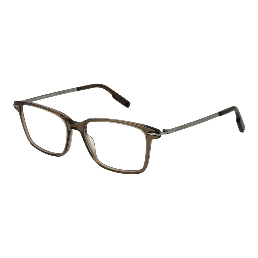 Ermenegildo Zegna Beige Acetate Glasses Frames