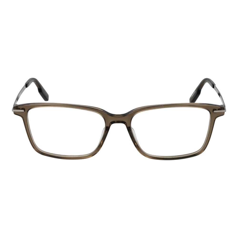 Ermenegildo Zegna Beige Acetate Glasses Frames