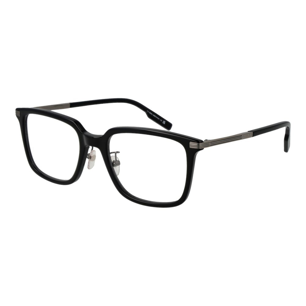 Ermenegildo Zegna Black Acetate Glasses Frames