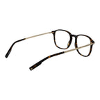 Ermenegildo Zegna brown acetate glasses frames with sleek design and clear lenses, stylish eyewear for sophisticated looks.