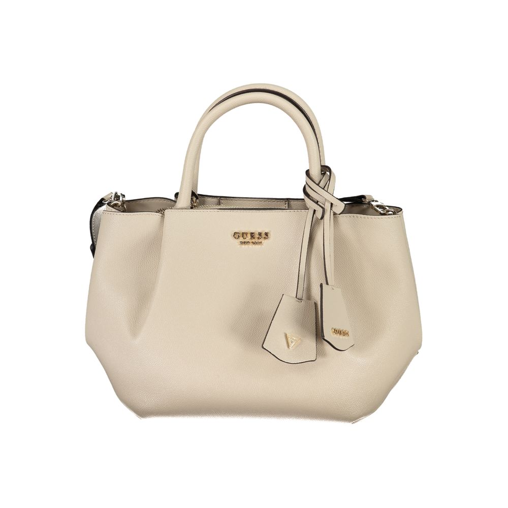 Guess Jeans Beige Polyethylene Women Handbag Guess Jeans