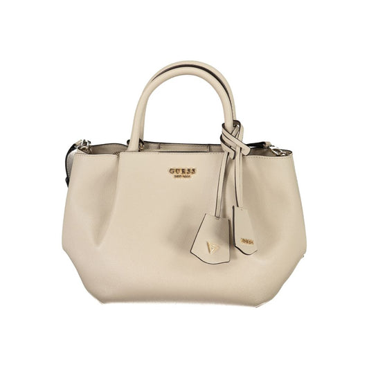 Guess Jeans Beige Polyethylene Women Handbag Guess Jeans