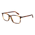 Ermenegildo Zegna brown acetate eyeglass frames with classic design and sleek finish, shown from a front view.