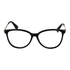 Max Mara black acetate eyeglass frames with sleek design, showcasing the stylish and modern eyewear for women.