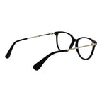 Max Mara black acetate glasses frames with classic design and sleek finish, perfect for stylish eyewear.