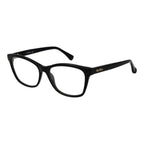 Max Mara black acetate glasses frames with sleek design and clear lenses, stylish eyewear for everyday wear.