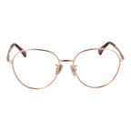 Max Mara rose gold metal glasses frames with clear glass lenses, stylish and elegant accessory for everyday wear.