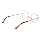 Max Mara rose gold metal glasses frames with clear lenses, stylish and lightweight for everyday wear.