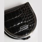 Dolce & Gabbana Black Polished Crocodile Leather Mens Coin Purse Wallet