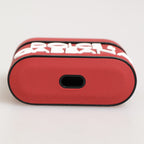 Dolce & Gabbana Red White Silicone Embossed Logo Accessory Airpods Case
