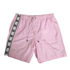 Dolce & Gabbana Pink Nylon Logo Side Stripe Beachwear Men Swimwear