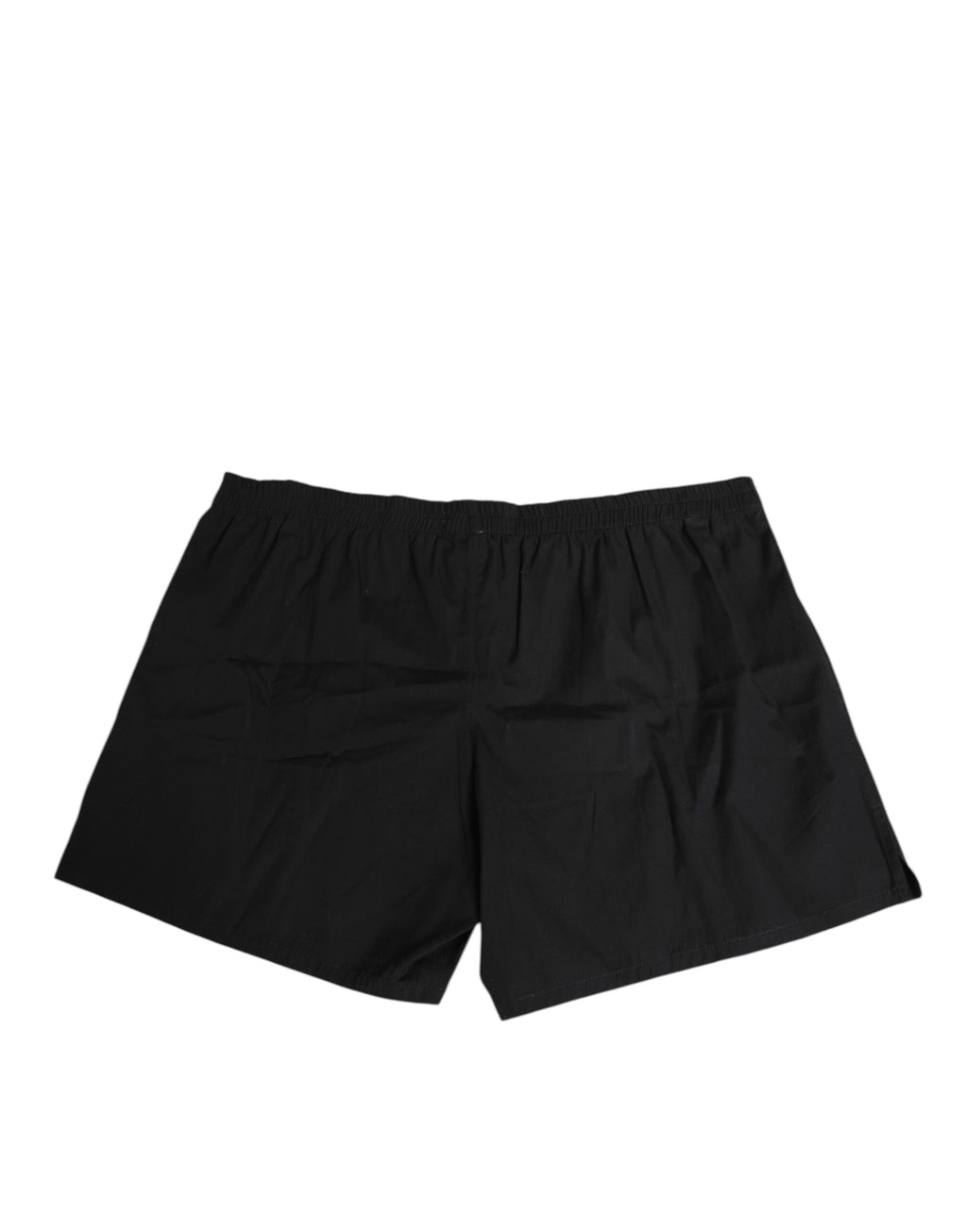 Dolce & Gabbana Black Cotton Elastic Waistband Button Swimwear - Eljoys Fashion 