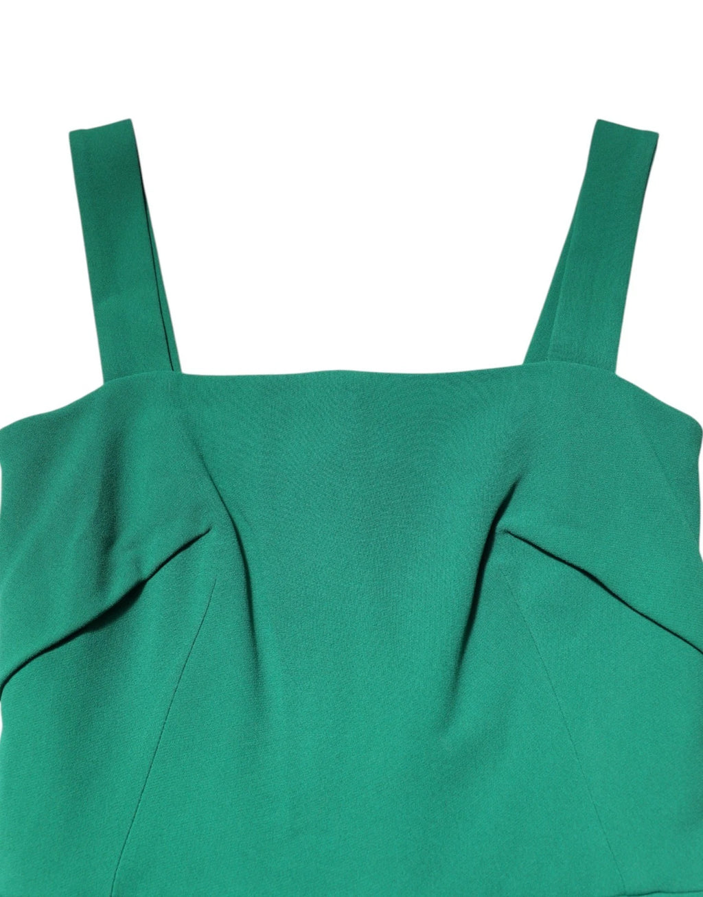 Dolce & Gabbana Dark Green Sleeveless Rayon Bodycon Dress Dolce & Gabbana
