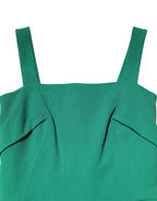 Dolce & Gabbana Dark Green Sleeveless Rayon Bodycon Dress Dolce & Gabbana