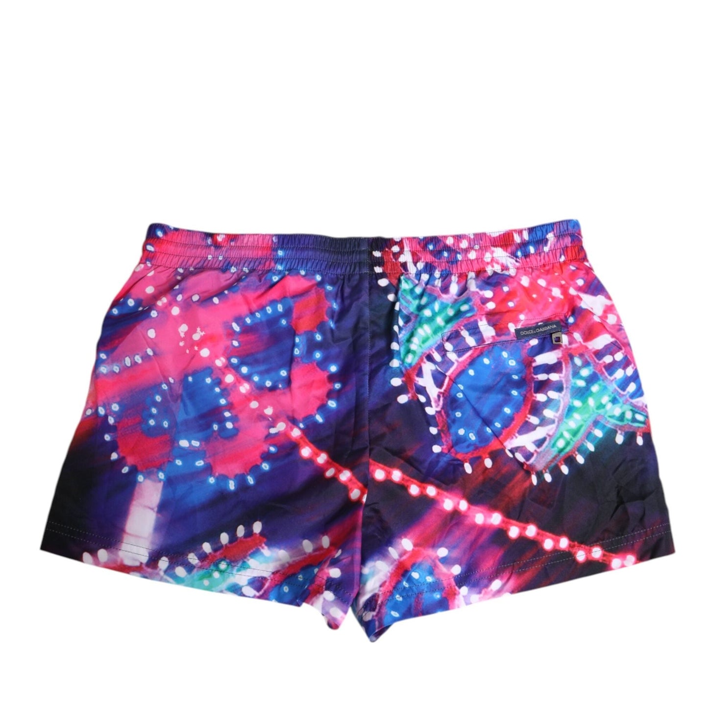 Dolce & Gabbana Multicolor Neon Print Polyester Shorts Swimwear