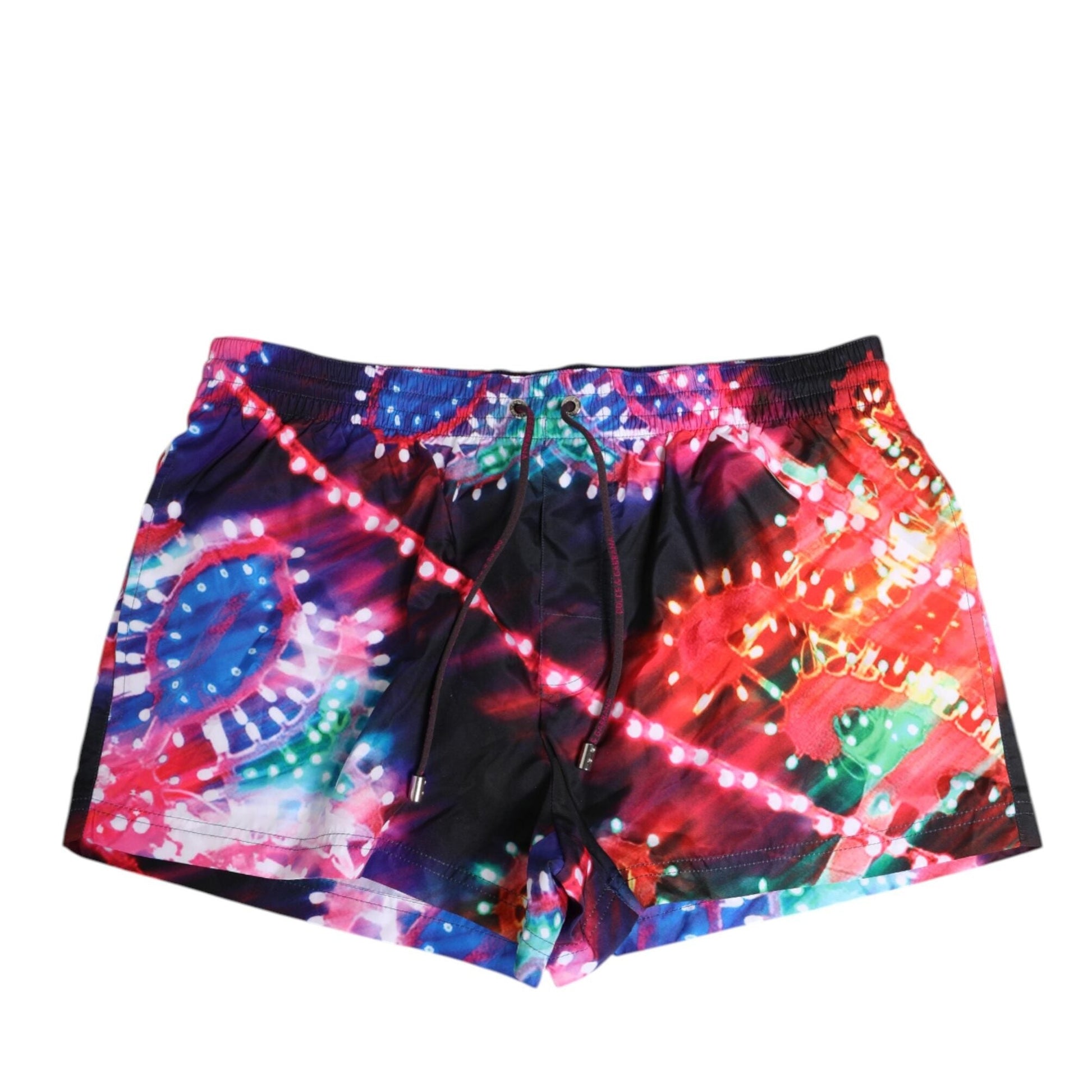Dolce & Gabbana Multicolor Neon Print Polyester Shorts Swimwear
