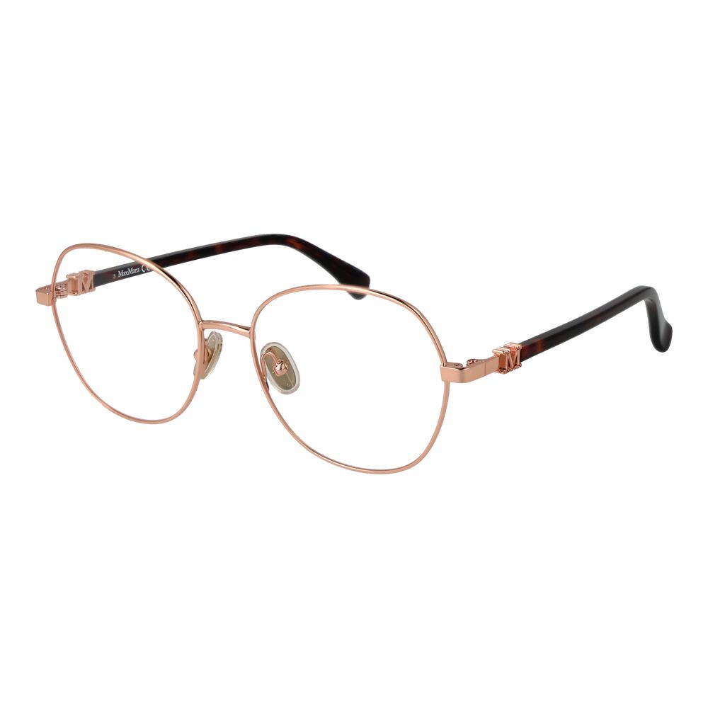 Max Mara Rose Gold Metal Glasses Frames Max Mara
